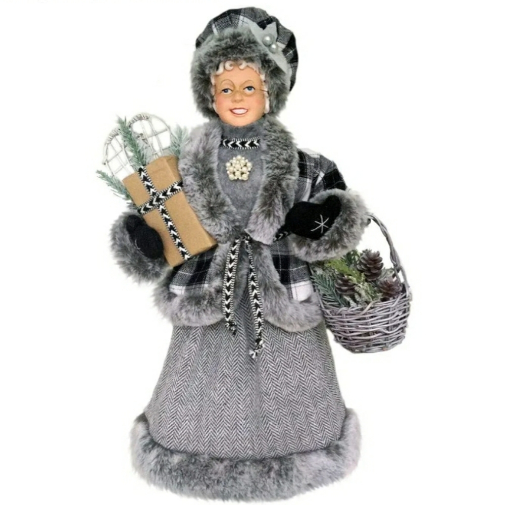 Windy Hill Collection 16" Standing Christmas Ms. Claus Figurine Figure